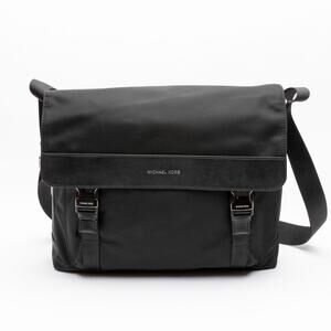 Michael Kors Men Gabardine Messenger Bag Black
